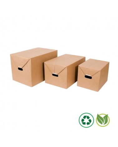 Distripackaging - Caisse carton multi-usages avec poignées