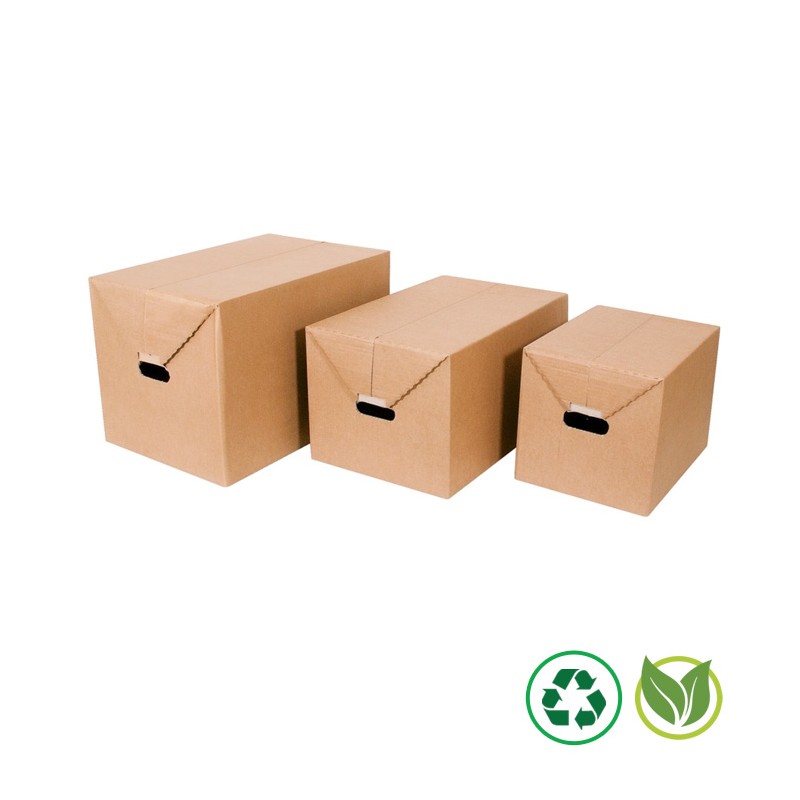 Distripackaging - Caisse carton multi-usages avec poignées