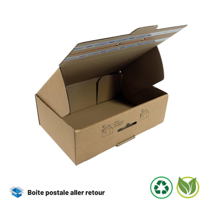 Boite postale aller retour. Distripackaging