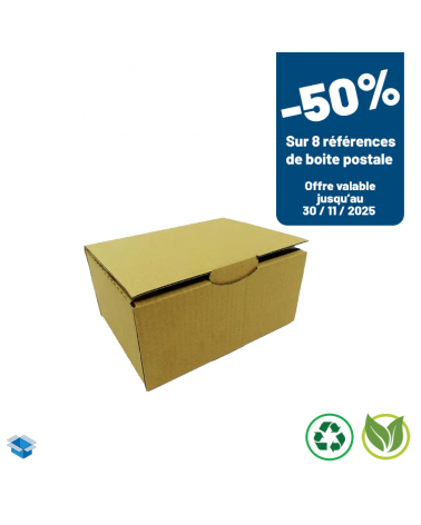 Boite postale carton brun