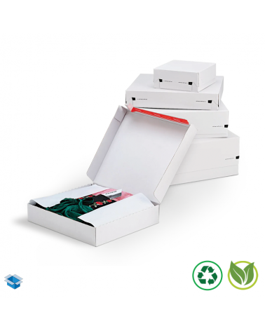 Boite postale blanche avec fermeture adhésive