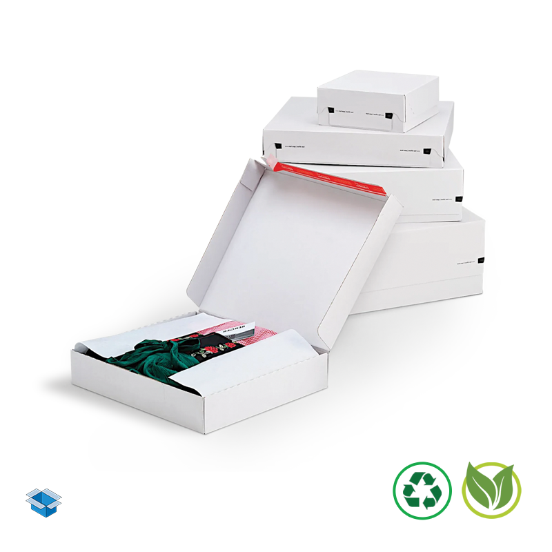 Boite postale blanche avec fermeture adhésive Boite postale blanche avec fermeture adhésive