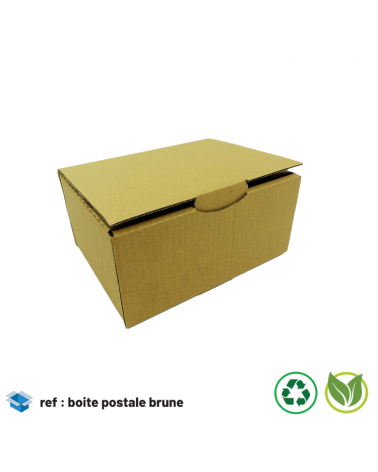 Boite postale en carton brun