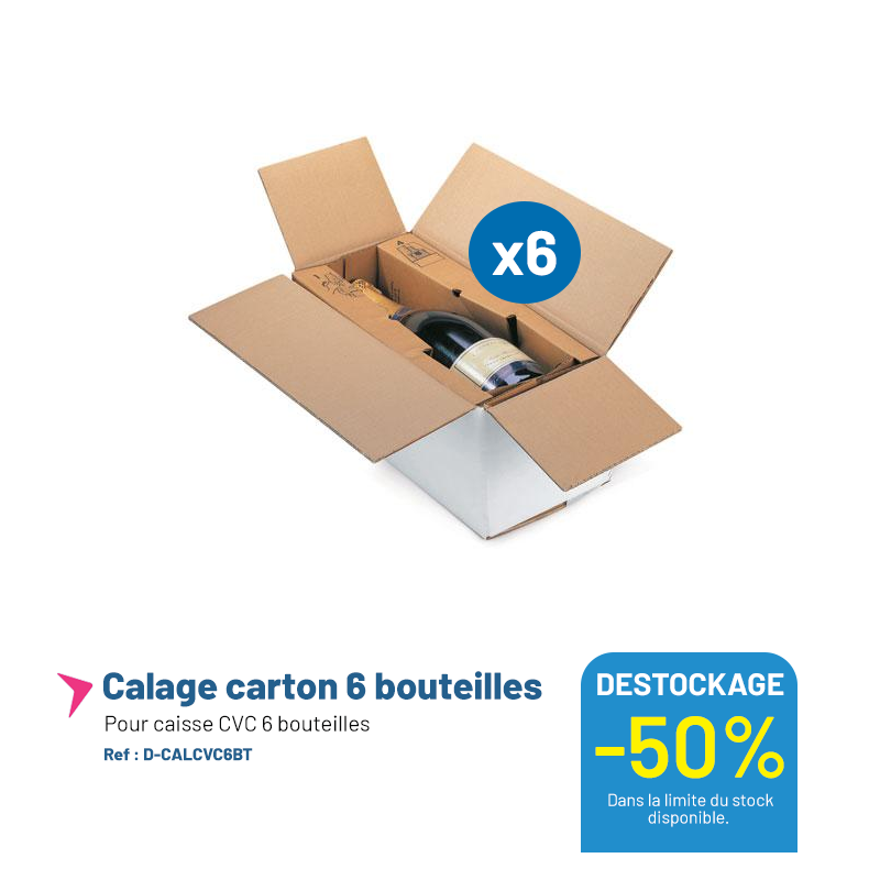 Calage 6 bouteilles