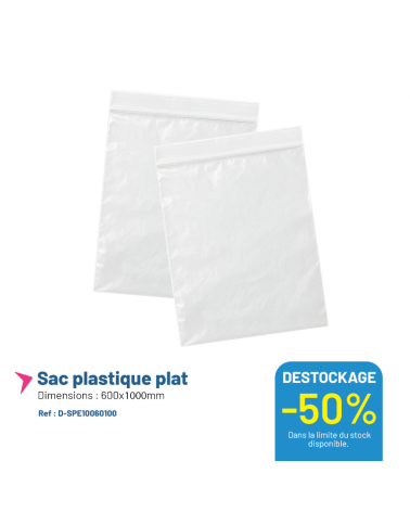 Sac plastique plat