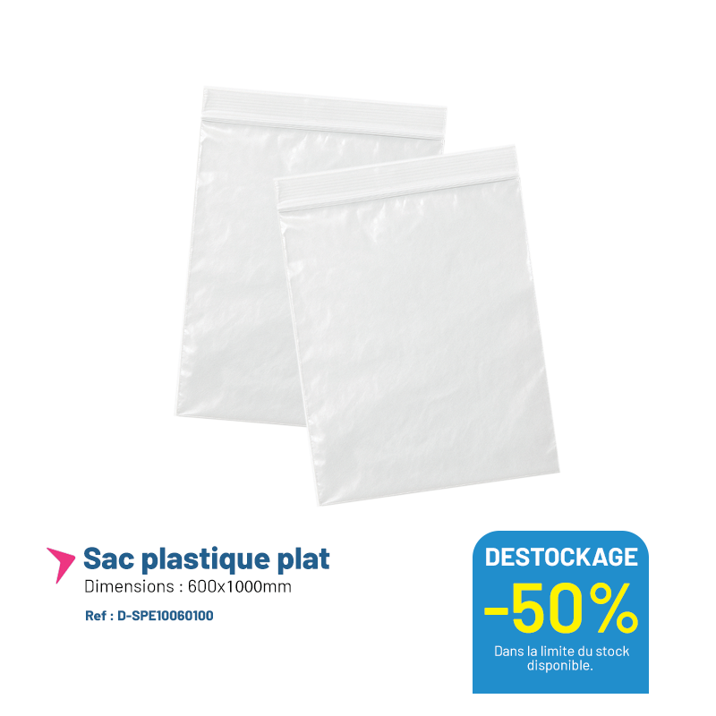 Sac plastique plat