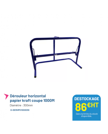 Dérouleur métallique pour papier kraft - coupe de 1000 M