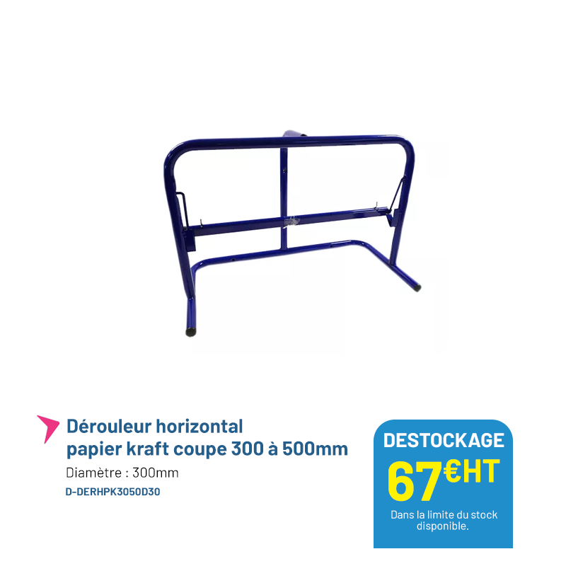 Dérouleur métallique papier kraft - Coupe 300 à 500mm