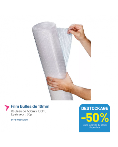 Film bulles 50cm x 100ML - 50µ - Lot de 1