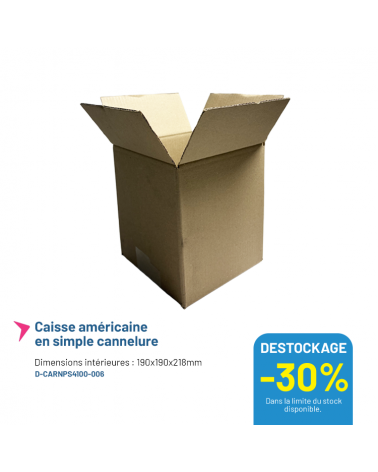 Caisse carton carrée