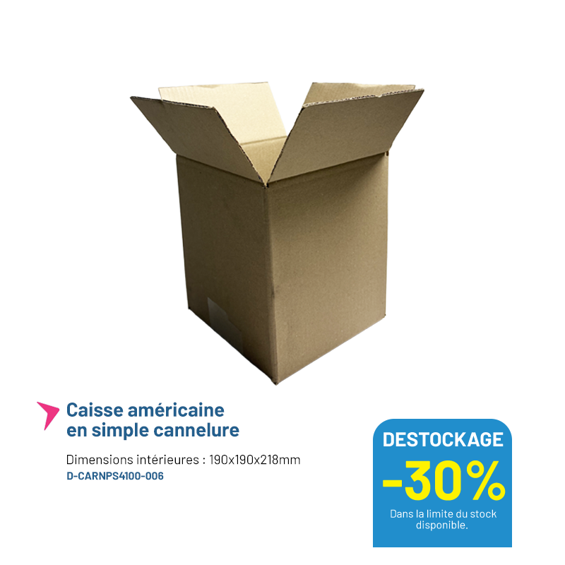 Caisse carton carrée