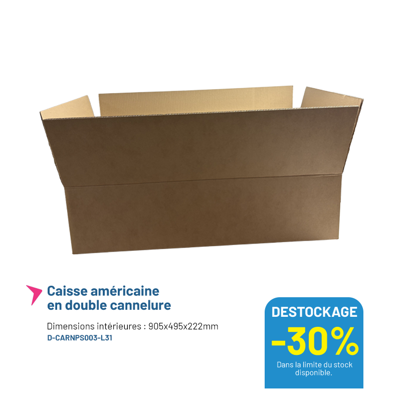 Caisse carton longue
