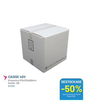 Caisse pour produits dangereux - 570x370x500mm - Lot de 5