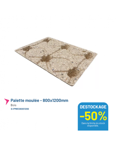 Palette moulée - 800x1200m - Lot de 5