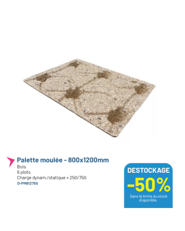 Palette moulée - 800x1200m - Lot de 5