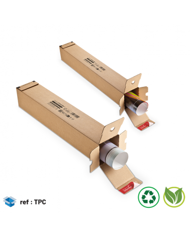 Tube postale avec bande d'arrachage