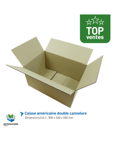 Top vente caisse en carton 300x200x200mm