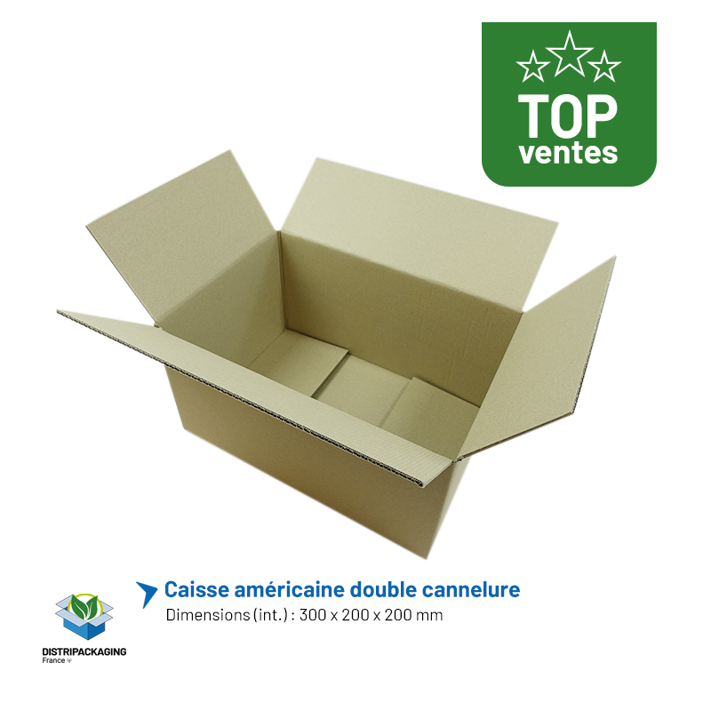 Top vente caisse en carton 300x200x200mm