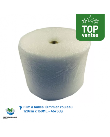 Film à bulles rouleau - 120cm x 150ML - 45/50µ - Lot de 1