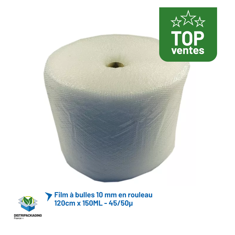 Film à bulles rouleau - 120cm x 150ML - 45/50µ - Lot de 1
