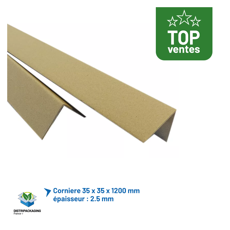 Cornière 35 x 35 x 1200 mm - ép. 2.5 mm - Lot de 50