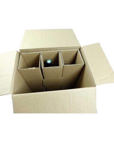 Caisse carton d'expédition 6 bouteilles