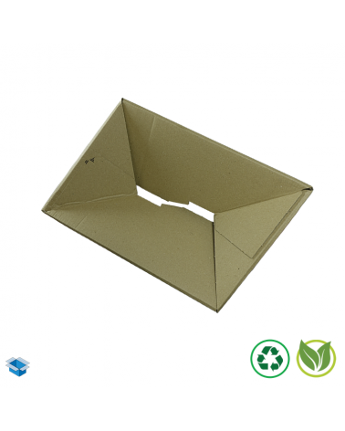 Emballage carton automatique à fond autobloquant