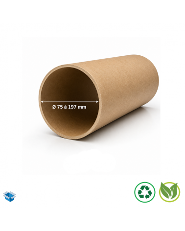 Tube carton gros diamétre