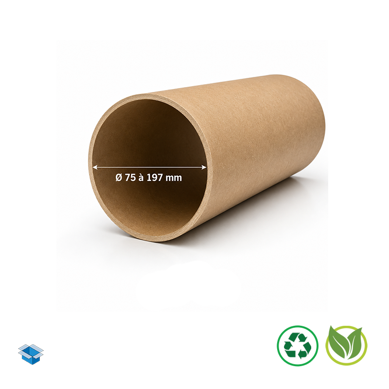 Tube carton gros diamétre