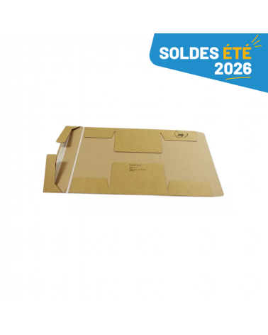 Etui carton renforcé fermeture adhésive