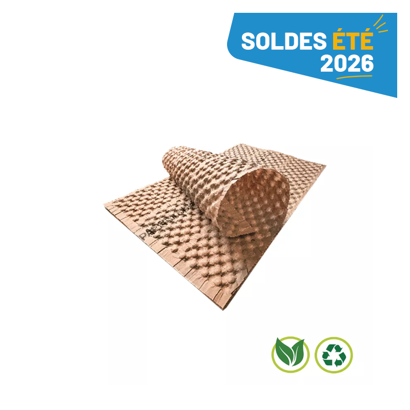 Papier bulles kraft en feuilles 380x580 mm