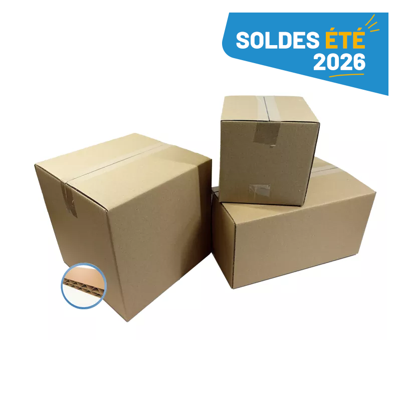 Caisse américaine en carton double cannelure