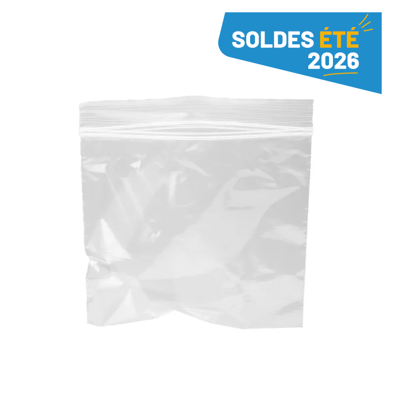 Sachet zip transparent 50 microns