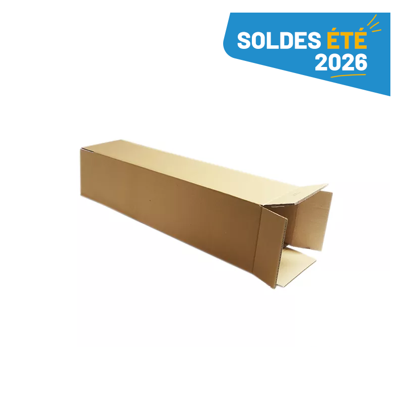 Caisse en carton pour produits longs