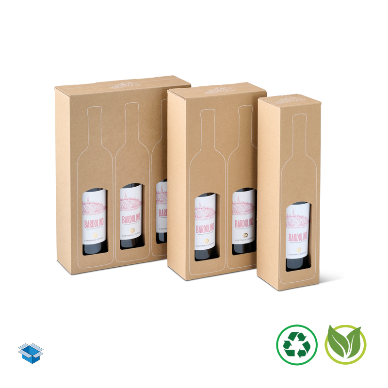 Coffret bouteilles en carton renforcé pour vin
