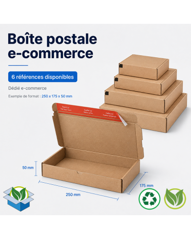 Boite postale brune - ecommerce