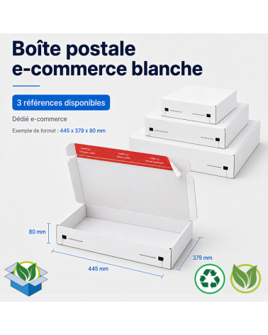 Boite postale blanche - ecommerce