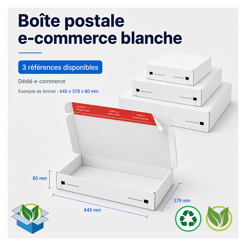 Boite postale blanche - ecommerce