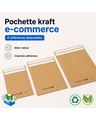 Pochette kraft e-commerce