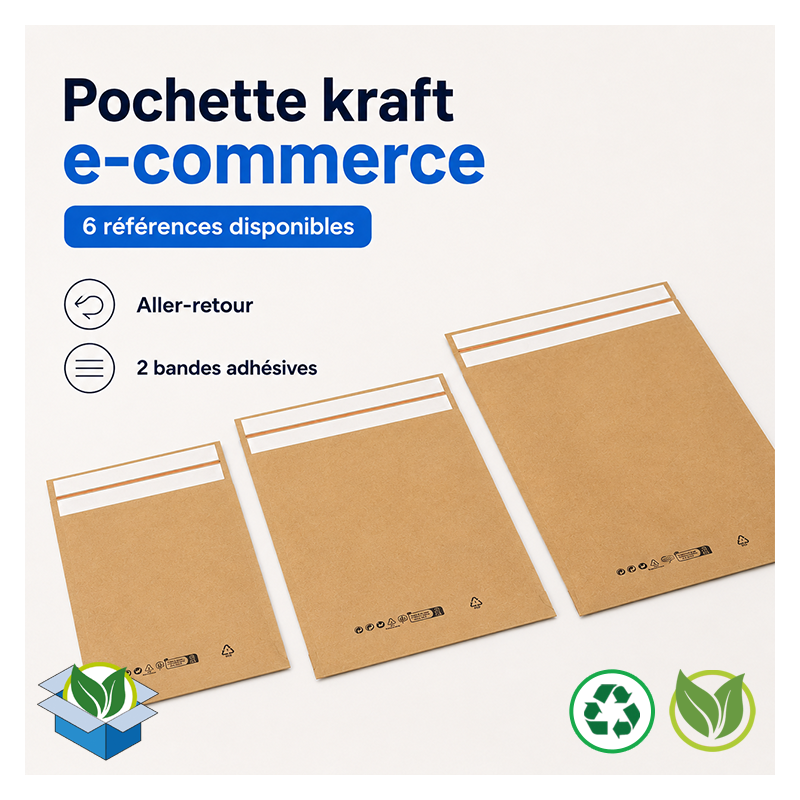 Pochette kraft e-commerce