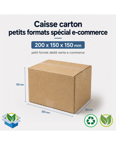 Caisse carton petit format - ecommerce
