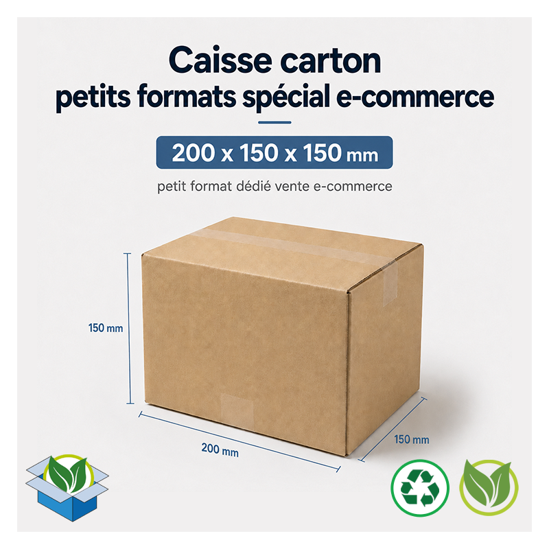 Caisse carton petit format - ecommerce