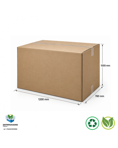 Caisse double cannelure grand format - 1200x780x1000mm