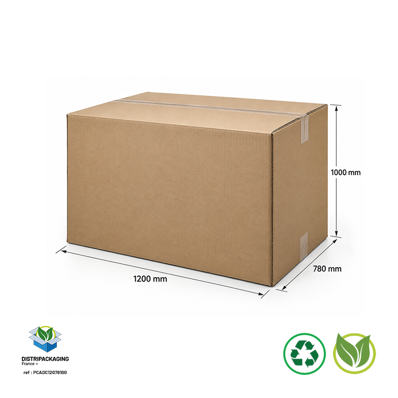 Caisse double cannelure grand format - 1200x780x1000mm