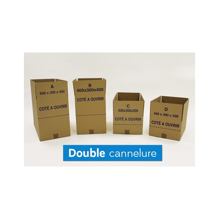 Caisse carton Redoute double cannelure Caisse carton Redoute double cannelure