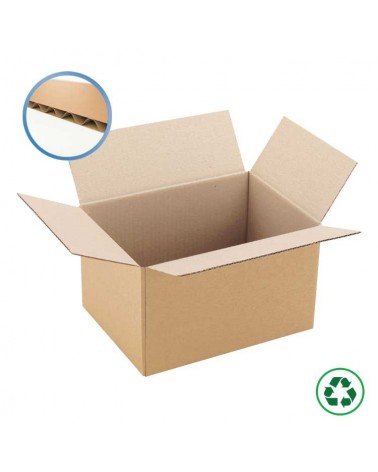 Caisse carton simple cannelure - Distripackaging