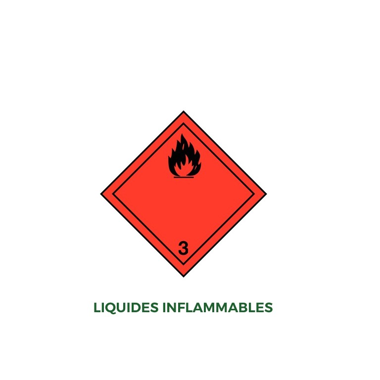 Étiquettes liquide inflammable - Distripackaging