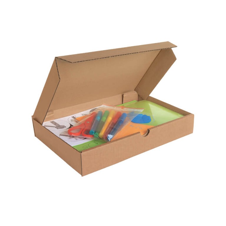 Boîtes postales brunes extra plates - Distripackaging