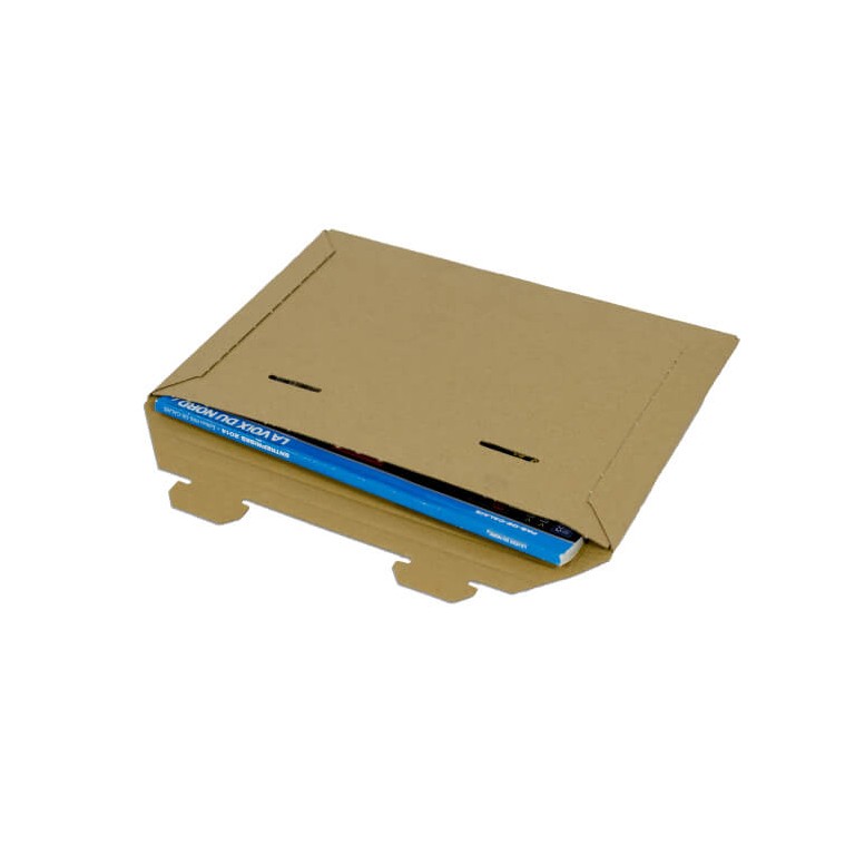Pochette carton fermeture languette - Distripackaging