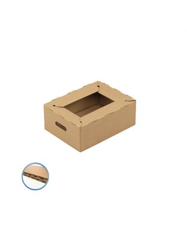 Caisse livraison - Carton double cannelure - Fond a fermeture automatique